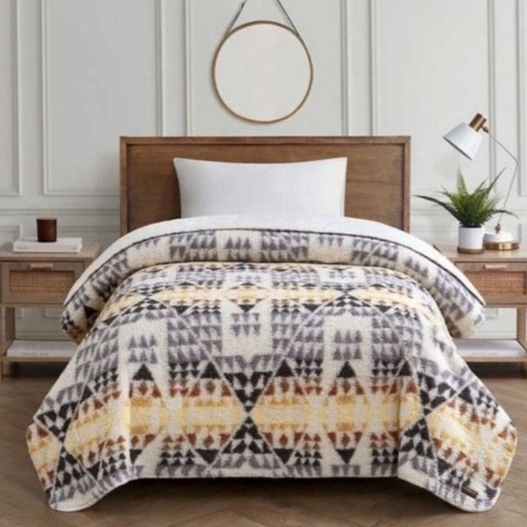 Pendleton Other - 𝅺pendleton LUXURY THROW Blanket Twin Arrow Point Grey SOFT COZY WARM 66x92